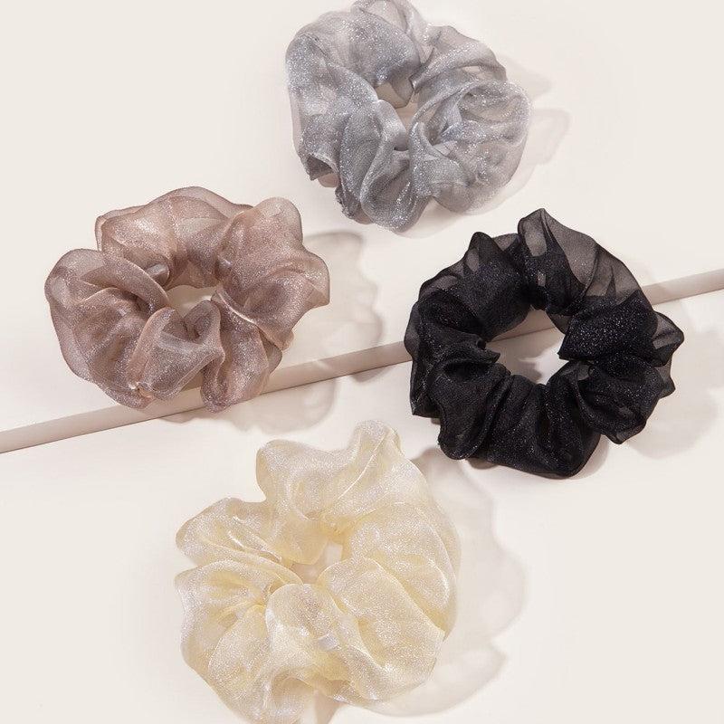 4pcs Oversized Satin Scrunchies for Thick Hair