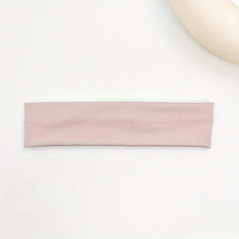 Soft Style Headband Stretchy Sports Sweatband For Running Yoga Solid Headdress