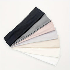 Soft Style Headband Stretchy Sports Sweatband For Running Yoga Solid Headdress