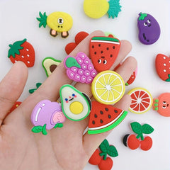 24pcs Strawberry Watermelon Shoe Charm Set Resin Shoe Buckle DIY Accessories