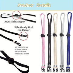 5pcs Hat Strap Clip Adjustable Windproof Chin Strap & Cap Retainers for Outdoor