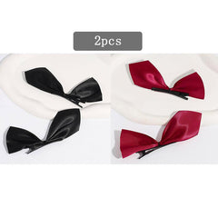 Bow French Barrette Solid Hair Clip Hairpin Daily Party Hair Accessories