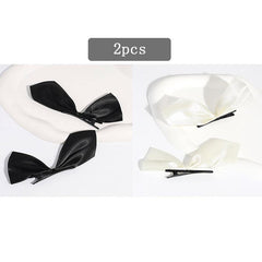 Bow French Barrette Solid Hair Clip Hairpin Daily Party Hair Accessories