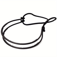 Double Layered Hair Band With Adjustable Rubber Cord