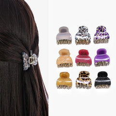 Leopard Pattern Hair Claw Women's Ponytail Hair Clip