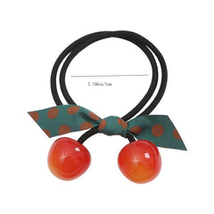 Girls Cherry Hair Ties Elastic Hair Rope Hair Accessories