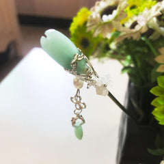 Vintage Chinese Style Jade Hairpin Cheongsam Hair Accessories
