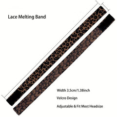 Leopard Pattern Wig Elastic Band Edge Laying Band