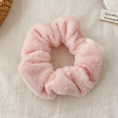 Solid Colors Velvet Scrunchies Soft Hair Ties Ponytail Holders