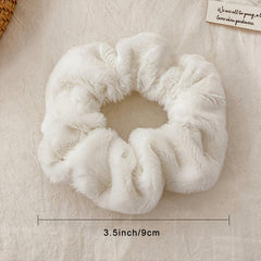 Solid Colors Velvet Scrunchies Soft Hair Ties Ponytail Holders
