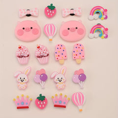 Cartoon Shoes Buckle PVC Pink Piggy Cupcake Bee Shoe Charm DIY Shoe Accessories