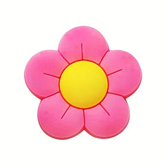 16 Pink Daisy Shoe Charms For Clogs Sandals Unisex Kids