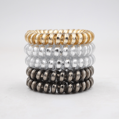 5pcs Non Slip Hair Coil Wire Hair Tie Minimalist Hair Band
