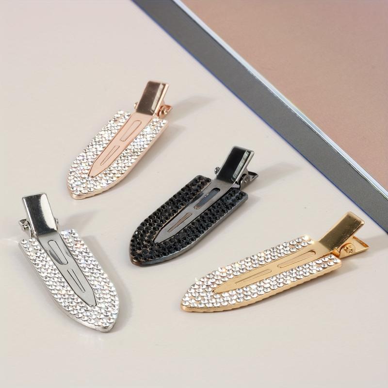 Rhinestone No Bend Hair Clip Alloy Hair Accessories