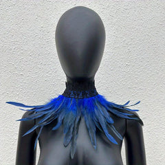Faux Feather Neck Scarf Halloween Cosplay Costume Accessory
