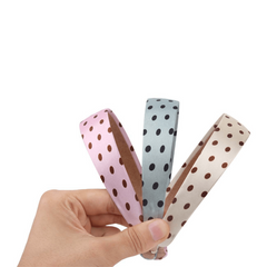 Polka Dot Pattern Silky Headband Wide Brimmed Head Hoop Hair Band Headdress