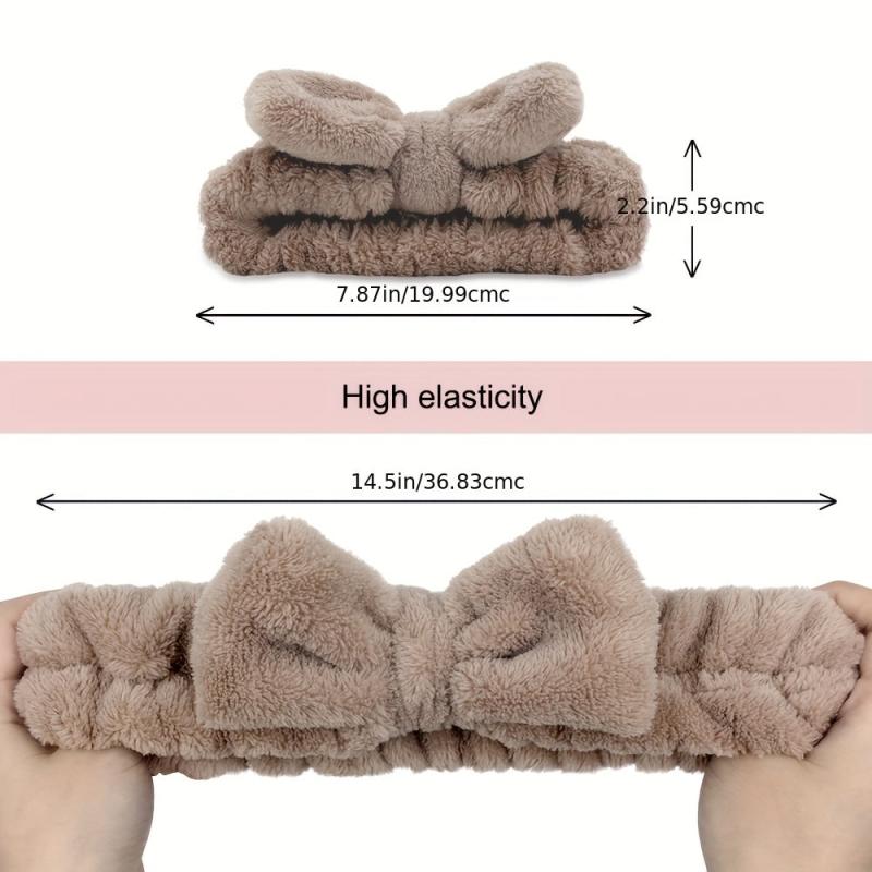 9pcs Women Hair Band Soft Coral Fleece Headband
