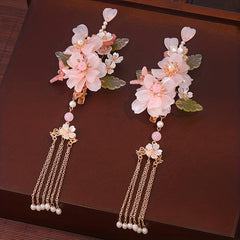 Chinese Style Flower Hair Accessories Set for Women