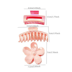 2pcs Plastic Laser Hair Claw Glitter Shark Claw, Hair Accessories For Women