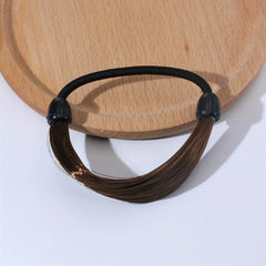 4pcs Braided Elastic Hair Rope Ponytail Holder Rubber Band