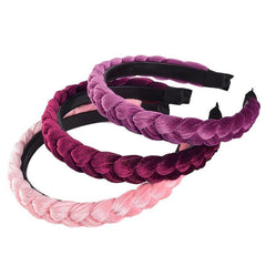 Velvet Braided Headband Hair Accessories for Women Girls