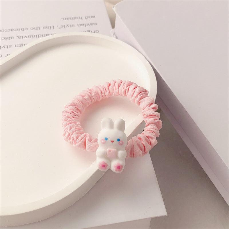 8pcs Rabbit Decor Scrunchies Hair Tie Hair Rope For Kids