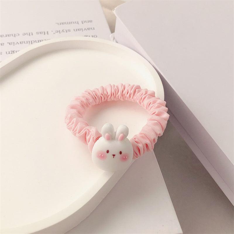8pcs Rabbit Decor Scrunchies Hair Tie Hair Rope For Kids