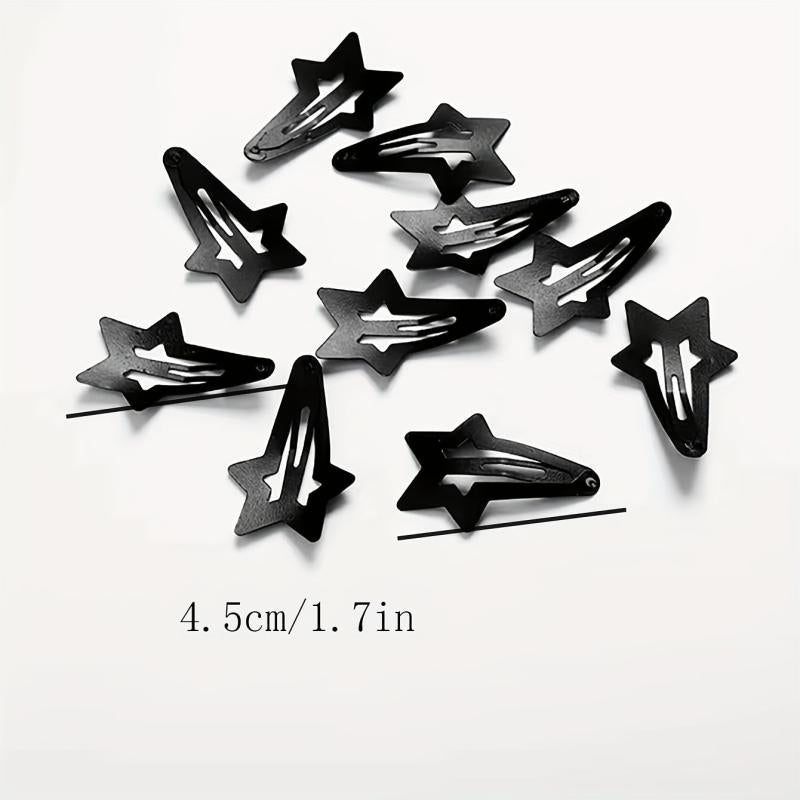 10pcs Star Hair Clip Snap Clip Minimalist Headwear Hair Accessories