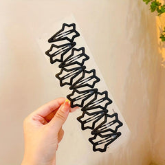 10pcs Star Hair Clip Snap Clip Minimalist Headwear Hair Accessories