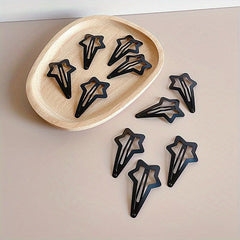 10pcs Star Hair Clip Snap Clip Minimalist Headwear Hair Accessories