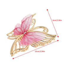 Alloy Butterfly Hair Claw Woman Hair Accessories Shark Claw
