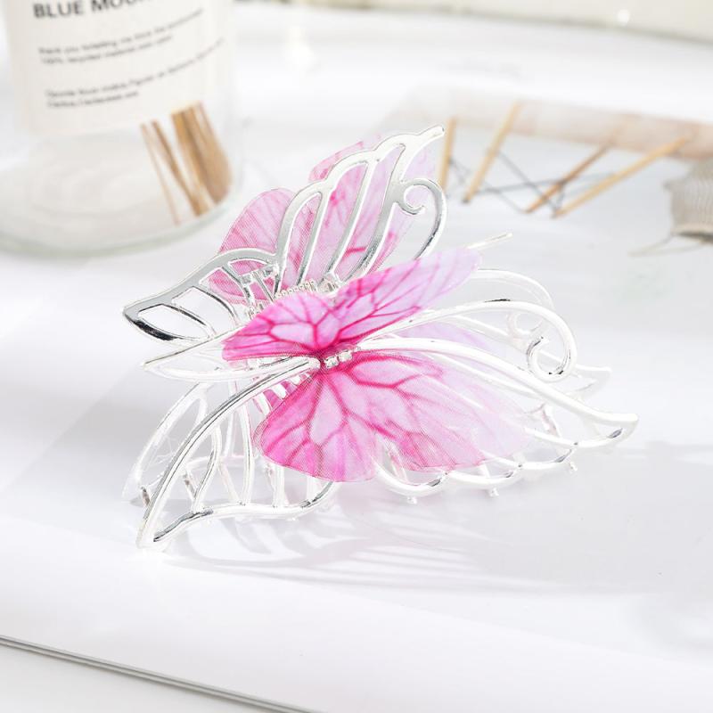 Alloy Butterfly Hair Claw Woman Hair Accessories Shark Claw