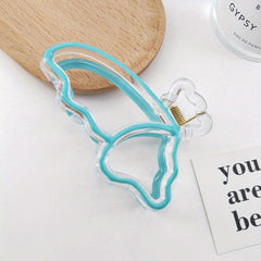 Enamel Butterfly Wing Hair Claw for Girls