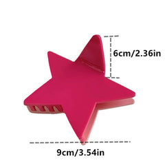 Star Shape Hair Clip Back Head Clip Ponytail Holder Sweet Hair Accessories