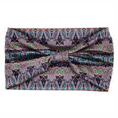 Boho Wide Headband Print Turban Headwrap Knot Hairband Bandana Hair Accessories