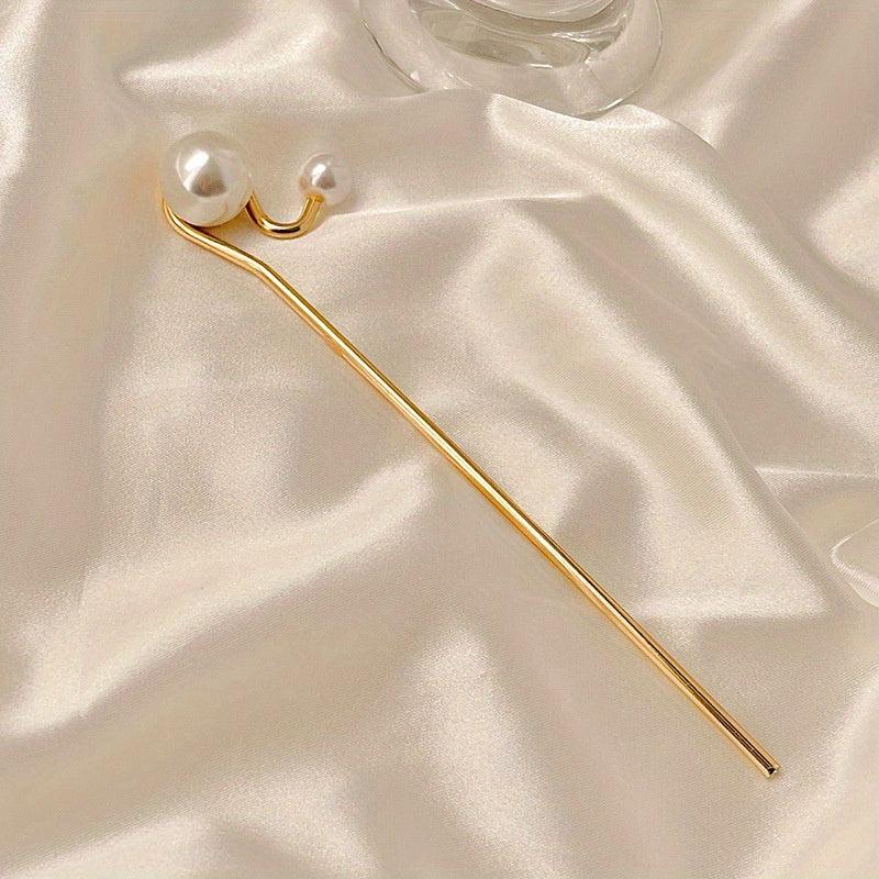 Faux Pearl Hairpin Head Jewelry Hair Stick Women's Hair Accessories