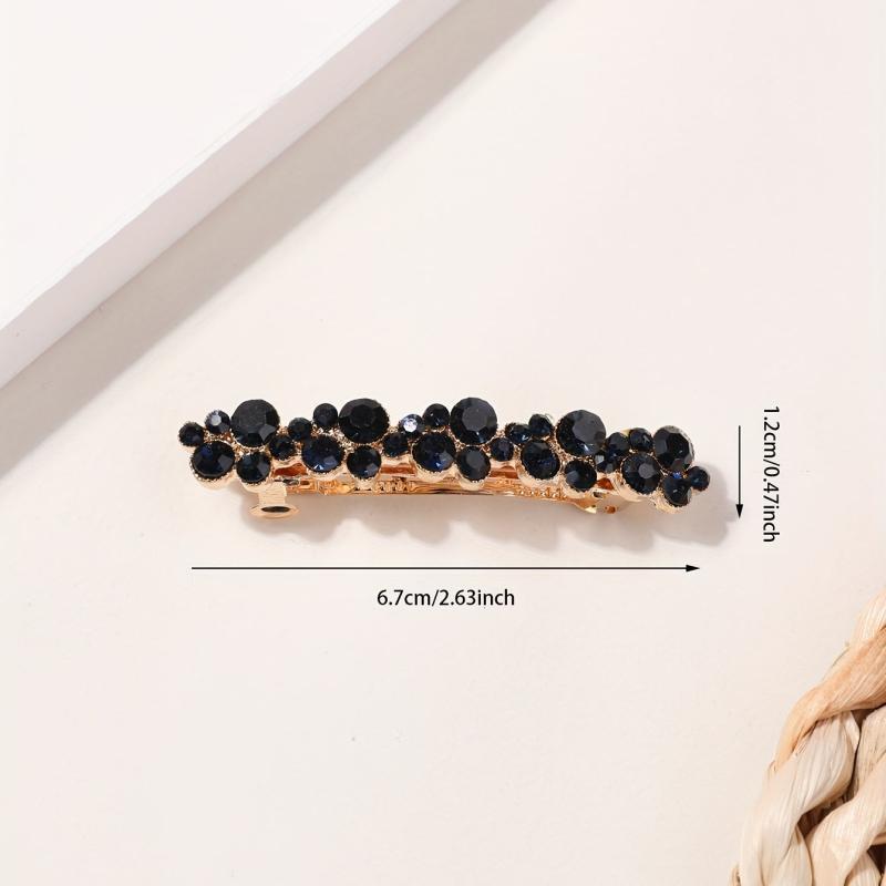 Crystal Hair Clip Small French Barrette Side Clip Bangs Clip Hair Accessories