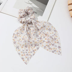 Silk Scarf Hair Tie Non Slip Scrunchie Ponytail Holder Elastic Headwear