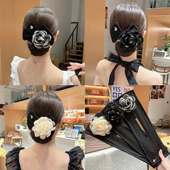 Flower & Bow Hair Bun Maker Hair Curler Hair Accessory