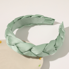80s Retro Style Headbands For Women Satin Cloth Elastic Cross Fabric Hair Band