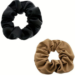 20PCS Pu Leather Hair Tie Scrunchie Hair Rope For Women
