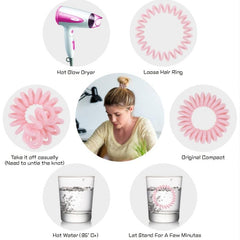 100pcs Coil Wire Hair Tie Minimalist Hair Ring Ponytail Holder