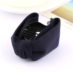 Boho Fabric Bowknot Hair Claw Clip Non Slip Strong Hold Hair Jaw Clip