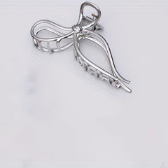 5pcs Metallic Bow Shaped Hair Claw Clip Non-slip Hair Claw for Thick Thin Hair