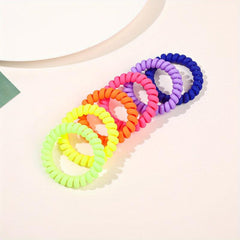Colorful Gradient Phone Hair Ring Women's Hair Rope Hair Accessories