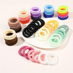 Colorful Gradient Phone Hair Ring Women's Hair Rope Hair Accessories