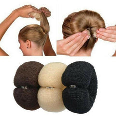 DIY Hair Curler Donut Hair Styling Tools Hair Bun Long Buckle Nylon Hair Tie