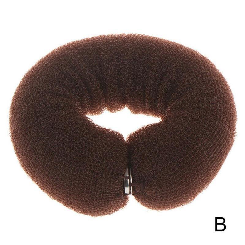 DIY Hair Curler Donut Hair Styling Tools Hair Bun Long Buckle Nylon Hair Tie