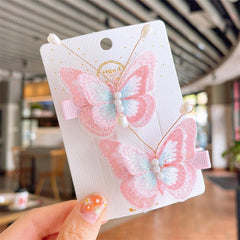 2pcs Butterfly Style Hair Clip Vintage Sweet Barrette Hair Accessories