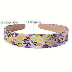 Floral Headband Wide Brim Plum Blossom Head Hoop Hair Accessories